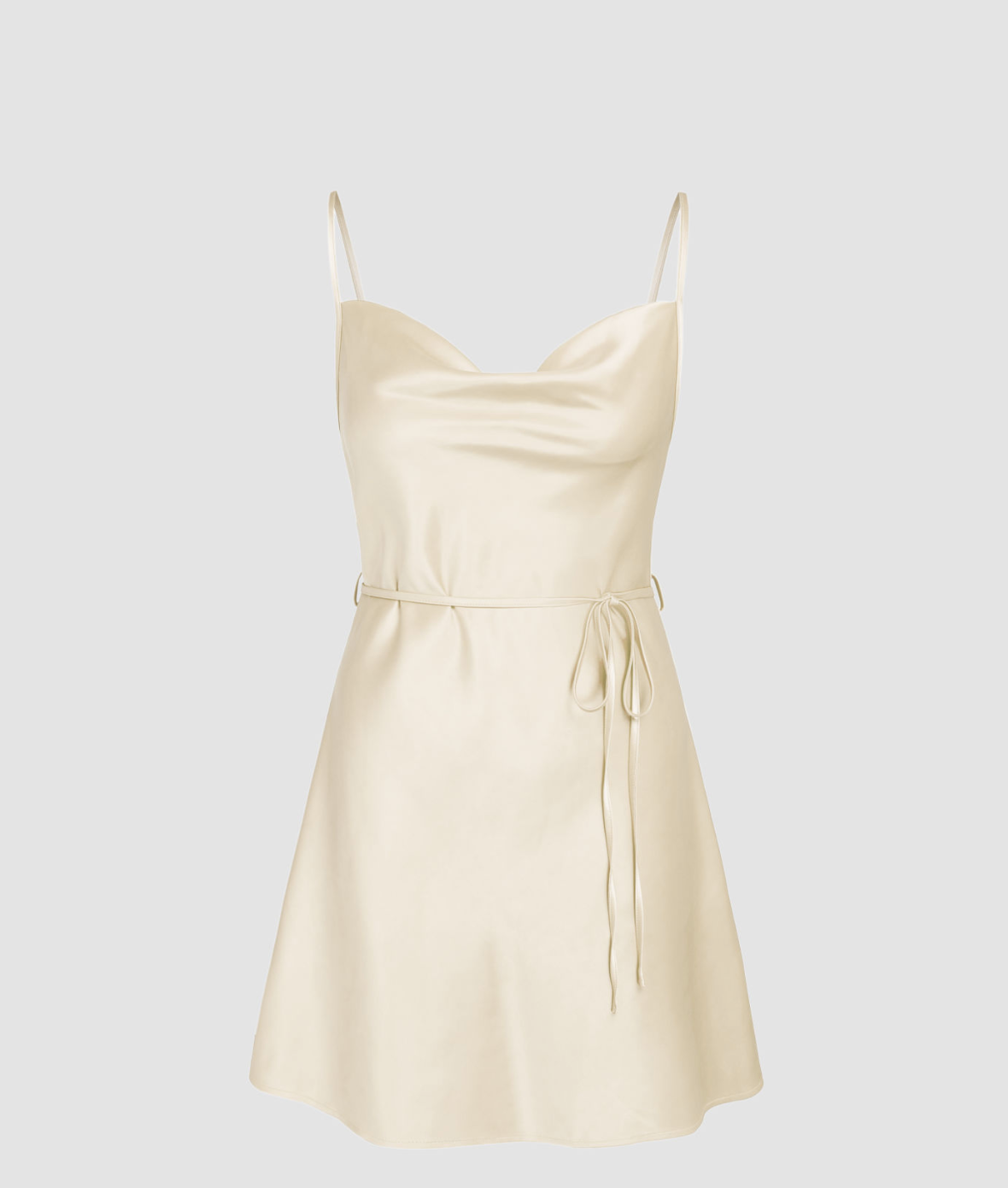 The Solid Satin Cami Dress